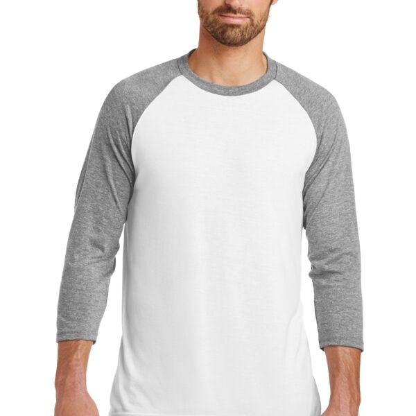 Unisex Tri-Blend 3/4 Sleeve Raglan T-Shirt Thumbnail