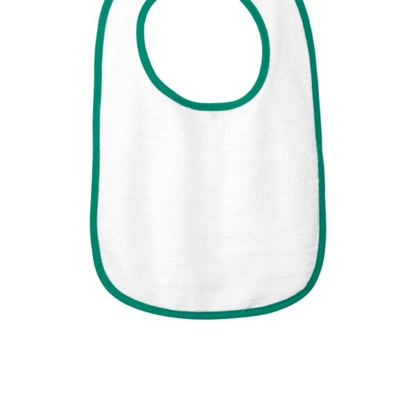 ™ Infant Contrast Trim Terry Bib Thumbnail